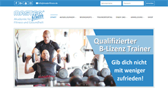 Desktop Screenshot of masterfitness.de